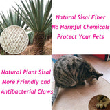 Bubble Kiss Cat Scratcher Mat atural Sisal Scratching Pad Anti-Slip Cat Scratch Rug Sleeping Carpet for Cat Grinding Claws