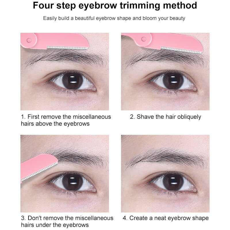 Xpoko 1/2/3/4/5pcs Eyebrow Trimmer Eyebrow Razor Shaver Blade Shaper Face Razor Facial Hair Remover for Women Beauty Makeup Tools