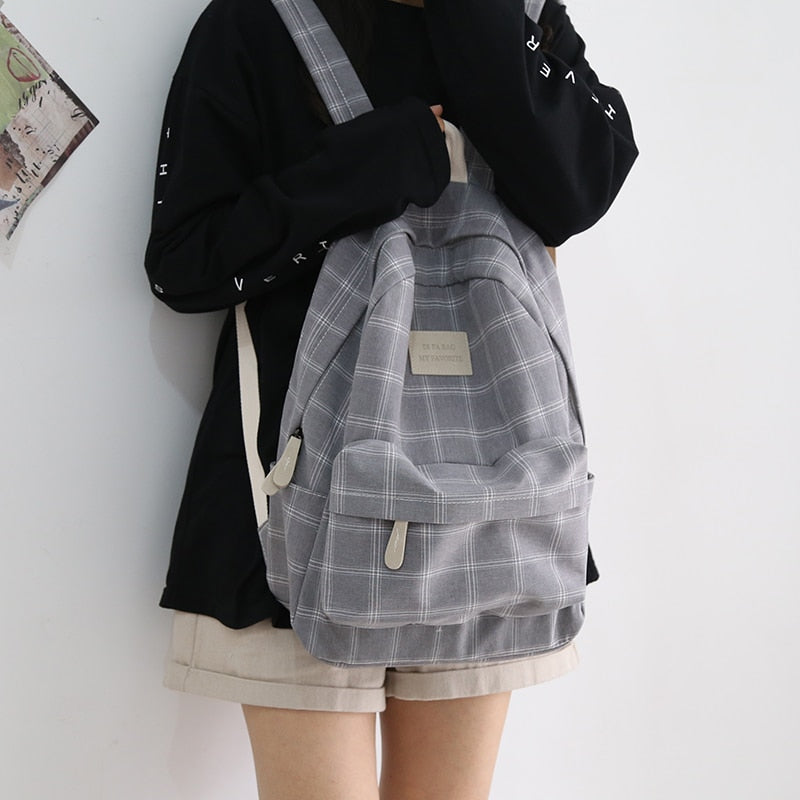 Xpoko DIEHE Fashion College School Bag Backpacks For Women Striped Book Packbags For Teenage Girls Men Travel Shoulder Bags Rucksack