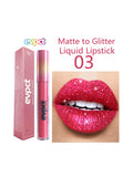 Xpoko 15 Colors Matte Glitter Lip Gloss Diamond Shimmer Nude Makeup Liquid Lipsticks Waterproof Long Lasting Lip Tint Shiny Cosmetics