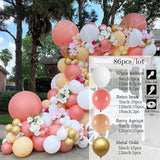 Xpoko Rose Gold Balloon Garland Arch Kit Wedding Birthday Baloon Birthday Party Decor Kids Baby Shower Latex Confetti Ballon Balon