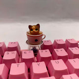 Buttons For Mechanical Keyboard Caps Cute Anime Pink Kawaii Cat Pbt Keycaps Keys For Mechanics Diy Artisan Custom ESC Keycap