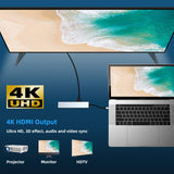 Xpoko USB 3.1 Type-C Hub to RJ45 4K HDMI Adapter Thunderbolt 3 USB C Hub 3.0 VGA TF SD Reader Slot PD For MacBook Pro Air 13 2020 M1