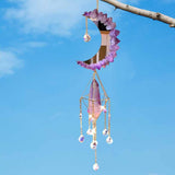 Xpoko Crystal Suncatcher Prism Window Rainbow Maker Moon Crystal Ball Amethyst Pendant Sun Catcher Hanging Ornament Garden Decor New