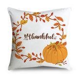 Xpoko Thanksgiving Day Cushion Cover Pumpkin Cartoon Pillow Covers Home Decorative Pillows For Sofa/Car Throw Pillow Covers  45X45CM