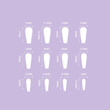 JP1145 Sexy Girl Press on Gothic Nails XL Length Fake Nails