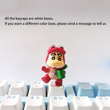 Cute Crayon Shinchan Personality Cartoon Anime Mechanical Keyboard Keycaps PBT custom Keycap Diy Key Cap Accessories Cherry Mx