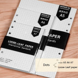 back to school A5/A6/A7  Notebook Agenda Monthly Weekly Diary Planner 45 Sheets Six Hole Standard Loose-Leaf Paper Office School Stationery