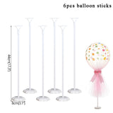 Xpoko back to school  7 /11/19Tubes Balloon Holder Column Confetti Balloons Stand Stick Balons Happy Birthday Balloons Decorations Wedding Ballon Deco