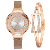 Fashion Watches For Women Luxury Ladies Quartz Magnet Buckle Movable Rhinestones Ladies Wristwatches Pink Clock Relogio Feminino