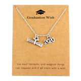 Graduation Gift Graduate Necklace Degree Diploma Senior Choker Necklaces School Leavers 2019 2020 Women Jewelry