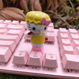 Kawaii Anime Keyboard Keycaps Custom Pbt Keycap Personality DIY Cartoon Cute Kitty Cat Keyboard Caps Accessories Cherry Mx ESC