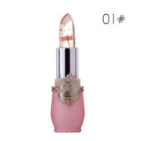 Xpoko 6 colors flower jelly transparent waterproof discoloration lipstick God lips temperature Discoloration  lasting lipstick