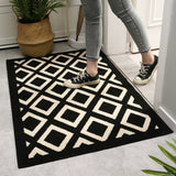 Winter Rub Outdoor Mat Checkerboard Design Door Rugs Thick Durable Home Carpet For Kitchen Bed Indoor Floor Mat Easy Clean Rug