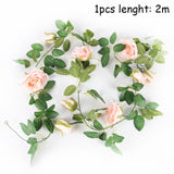 Xpoko 10-40Cm Baby Shower Flowers Hoop Garland Wreath Artificial Plants Rattan Fake Flower Home Garden Decoration Wedding Decorations