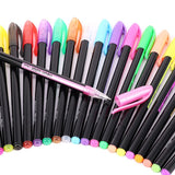 back to school 48pcs Colors Glitter Sketch Drawing Color Pen Markers Gel Pens Set Refill Rollerball Pastel Neon Marker Office School Stationery