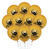 2021 12inch Eid Mubarak Balloons Set Ballon Aid Moubarak Decor Ramadan Kareem Eid Decorations Banner Star Moon Latex Balloon