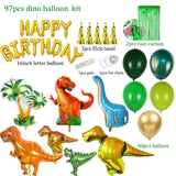 Dinosaur Party Supplies Little Dino Party Theme Decorations Banner Balloon Set for Kids Boy 1st Birthday Party Baby Shower decor