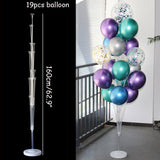 Xpoko back to school  7 /11/19Tubes Balloon Holder Column Confetti Balloons Stand Stick Balons Happy Birthday Balloons Decorations Wedding Ballon Deco