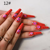 2022 Reusable Press On Nails Wholesale Bulk Supplier Stick-on Nails Set French Fingernail Fake With Designs