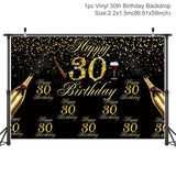 30 40 50th Birthday Party Decorations Adult Happy Birthday Balloons 30 Years Wedding Anniversary Birthday Decor Party Supplies