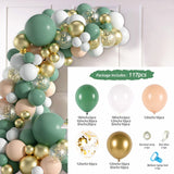 Xpoko Balloon Garland Arch Kit Wedding Birthday Party Decoration Confetti Latex Balloons Gender Reveal Baptism Baby Shower Decorations