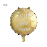 2022 Balloons Gold Silver Number Foil Baloons Happy New Year Aluminum Balloon Merry Christmas 2021 New Year Eve Party Decor Noel