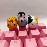 1PC Cute Cat Anime Keycaps Mechanical Keyboard Individuality Gaming Accessories For Cherry Mx Switch Custom Key Caps PBT Keycap