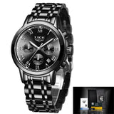 New Luxury Ladies Watch Women Business Waterproof Watch Steel Strap Women Wrist Watches Girl Bracelet Clock Relogio Feminin