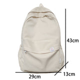 Xpoko New Waterproof Nylon Women Backpack Female Travel Bag Backpacks Schoolbag For Teenage Girls Solid Color Bookbag Mochila Bookbag
