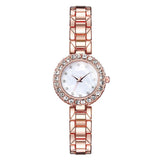 2021 Luxury Women Rose Gold Watch Fashion Ladies Quartz Diamond Wristwatch Elegant Female Bracelet Watches Women Dropshipping