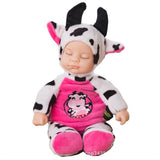 2022 New 23CM Plush Stuffed Toys Baby Dolls Reborn Colorful Sleep Doll Toy For Kids Sleep Kids Plush doll For Girl Toys Gift