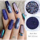 6pcs Rose Gold Nail Glitter Holographic Dip Powder Set Nail Art  Polishing Chrome Pigments Mirror Nail Polish Dust GL1539-NEW