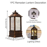 New Wind Lights Ramadan Lantern LED Decoration for Home Scene Holiday Gifts Handicraft Ornaments Islam Muslim Party EID Mubarak