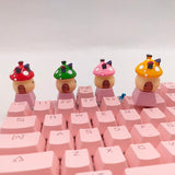 Cute Mushroom Personalized KeyCaps For Mechanical Keyboard Caps Cherry Mx PBT Single kawaii Custom Keycap Game Pink Diy Key Cap