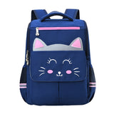 New Cartoon School Bag For Gilrs Boys Cat Bear Pattern Orthopedic Backpack Children School Bags Student Mochila 2 szies