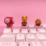 Kawaii PBT Personalized Keycaps For Mechanical Keyboard Cute Cartoon Anime Model Keycap Accessories Custom Diy Key Cap Cherry Mx