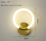 LED Wall Lamp For Bedroom Bedside Living Room Modern Aisle Corridor Stairs Wall light Indoor Soft Silicone Decor Light Fixture