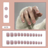 24pcs Multi-type Wear Short Paragraph Long Paragraph Fashion Manicure False Nails Full Cover Wearable Coffin Fake Nail Ballerina