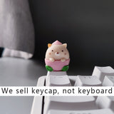 Cherry Profile Kawaii Cute Custom Anime Keycaps Mechanical Gaming Keyboard Pbt Keycap Keyboards Accessories White PBT Key Cap R4