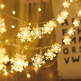 Xpoko Snowflake LED Light Christmas Decor For Home Hanging Garland Christmas Ornaments Xmas Tree Decor Noel Navidad 2022 New Year 2023