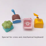 Handmade Custom Cartoon Elf Keycap Cute Personality DIY Design Anime Modeling Keycaps For Mechanical Keyboard Caps Holiday Gift