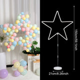 Balloon Arch Balloons Stand for Baby Shower Wedding Decorations Baloon Column Base Round Hoop Holder Birthday  Balloon Support