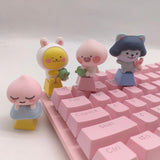 Kawaii Keycaps Pbt Anime Cute Cherry PInk Artisan ESC Keycap Keys For Mechanical Keyboard Accessories Custom Diy Key Caps 1Piece