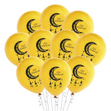 2021 12inch Eid Mubarak Balloons Set Ballon Aid Moubarak Decor Ramadan Kareem Eid Decorations Banner Star Moon Latex Balloon