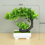 Xpoko Artificial Plants Bonsai Small Tree Pot Fake Plant Flowers Potted Ornaments For Home Room Table Decoration Hotel Garden Decor