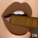 Xpoko Makeup Lipstick Matte Lipstick Brown Nude Black Color Liquid Lipstick Lip Gloss Matte Batom Matte Maquiagem Makeup