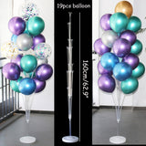 Xpoko back to school  7 /11/19Tubes Balloon Holder Column Confetti Balloons Stand Stick Balons Happy Birthday Balloons Decorations Wedding Ballon Deco