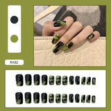 24pcs Multi-type Wear Short Paragraph Long Paragraph Fashion Manicure False Nails Full Cover Wearable Coffin Fake Nail Ballerina