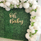 Baby Wooden Wall Sticker Baby Shower Decorations For Home Baby Girl Boy Babyshower Backdrop Christening Birthday Party Supplies